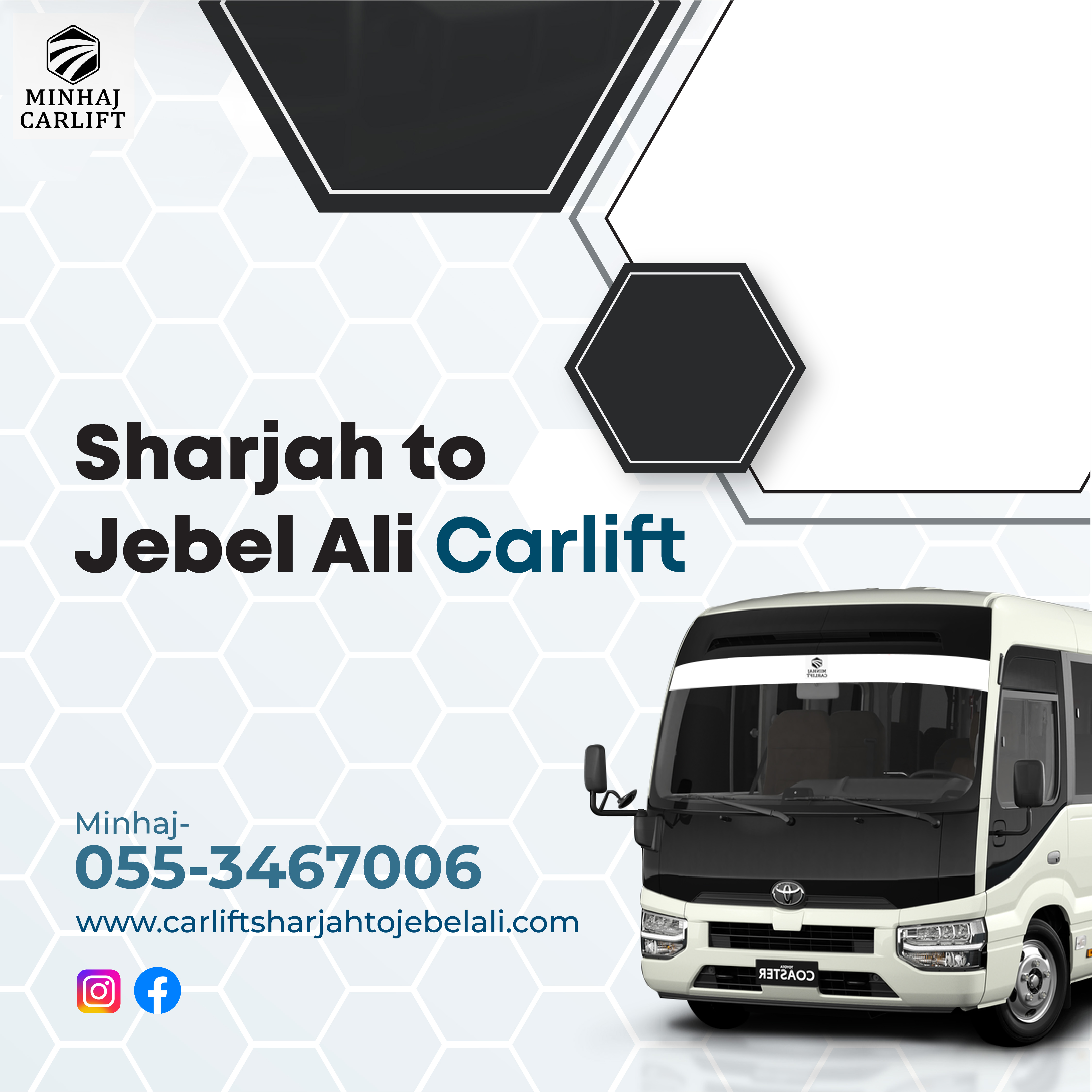 Sharjah to Jebel ali carlift