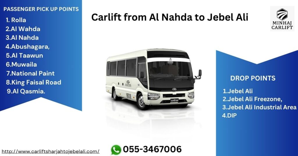Carlift From Al Qasmia, Sharjah To Jebel Ali