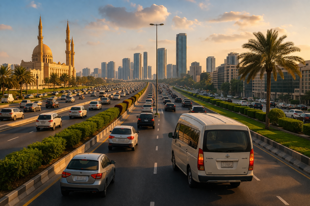 Sharjah to JAFZA Carlift