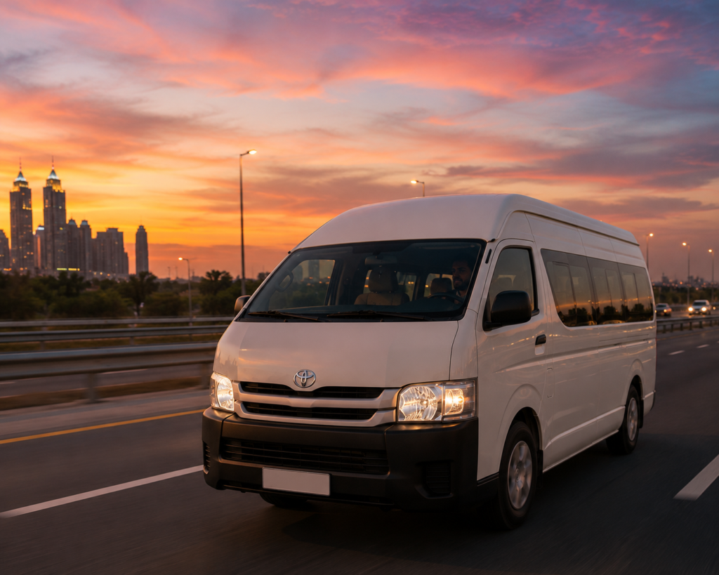 Car lift to Jebel Ali Freezone van going