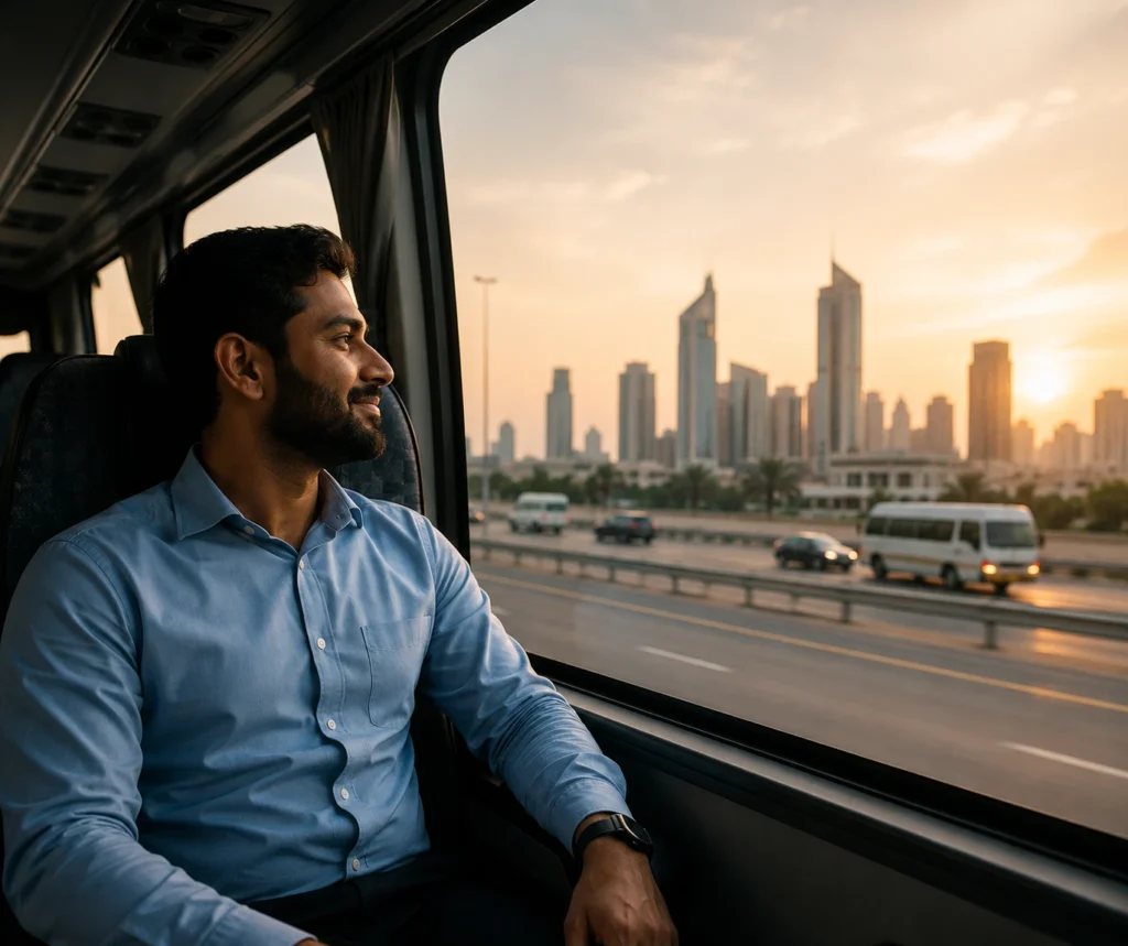 Happy-customer-on-carlift-to-jebel-ali